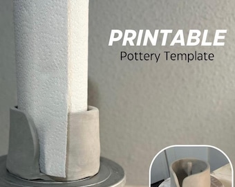 Keramik Papierhandtuchhalter Vorlage | DIY Keramik (PDF Nähanleitung)