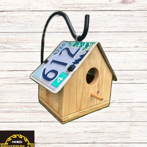 Hanging License Plate Birdhouse