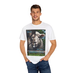 Christian Faith Lion and Lamb T-shirt,