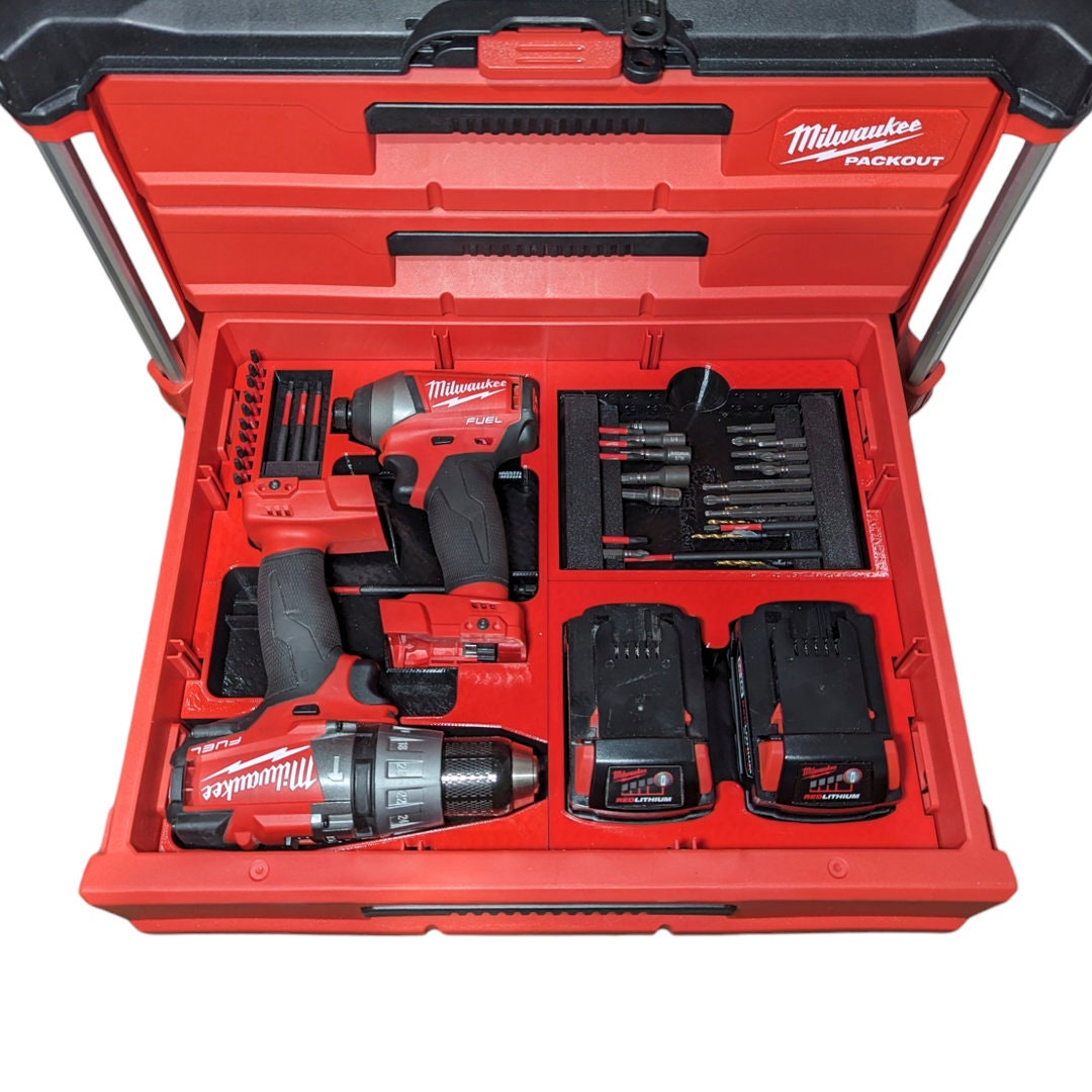 M18 Gen2 Drill Impact Insert (FULL DRAWER) for Packout 3-drawer