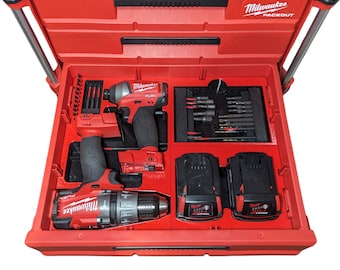 M18 Gen2 Drill / Impact Insert (FULL DRAWER) for Packout 3-Drawer Tool Box (48-22-8443)