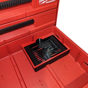 Bit Holder Insert for Packout 3-Drawer Tool Box (48-22-8443)