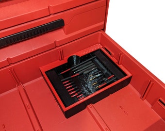 Bit Holder Insert for Packout 3-Drawer Tool Box (48-22-8443)
