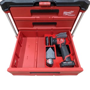 M12 FUEL Orbital Detail Sander Insert for Packout 3-Drawer Tool Box (48-22-8443)