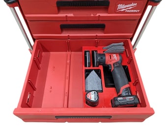 M12 FUEL Orbital Detail Sander Insert for Packout 3-Drawer Tool Box (48-22-8443)