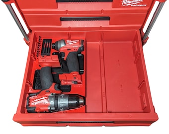 M18 Gen2 Drill / Impact Driver Combo Insert for Packout 3-Drawer Tool Box (48-22-8443)
