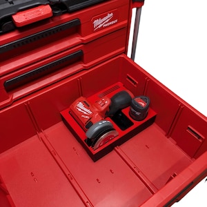 M12 FUEL Cut Off Tool Organizer for Milwaukee Packout Multi‑Depth – Bottom Drawer – Also Fits 2 and 3‑Drawer – Tools Not Included