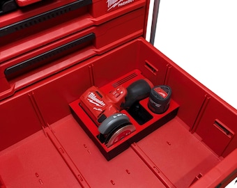 M12 FUEL Cut Off Tool Organizer for Milwaukee Packout Multi‑Depth – Bottom Drawer – Also Fits 2 and 3‑Drawer – Tools Not Included