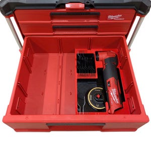 M12 FUEL Oscillating Tool Organizer for Milwaukee Multi-Depth Packout – Bottom Drawer Only – Tools Not Included