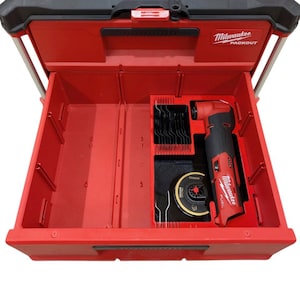 M12 FUEL Oscillating Tool Organizer for Milwaukee Packout 2-Drawer – Also Fits 3-Drawer & Multi-Depth – Tools Not Included