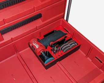 M12 Right Angle Die Grinder Insert for Packout 3-Drawer Tool Box (48-22-8443)