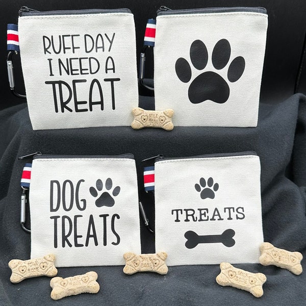 Dog Treat Bag Cat Treat Bag Pet Treats Dog Leash Treat Holder Pet Lover Gift Dog Lover Gift Personalized Dog Bag or Treat Stash Bag