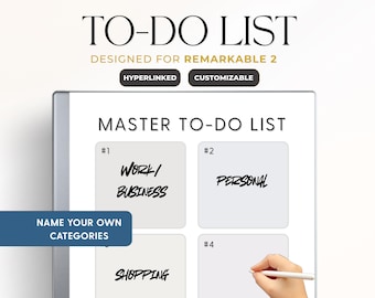 Liste de tâches personnalisable pour reMarkable 2