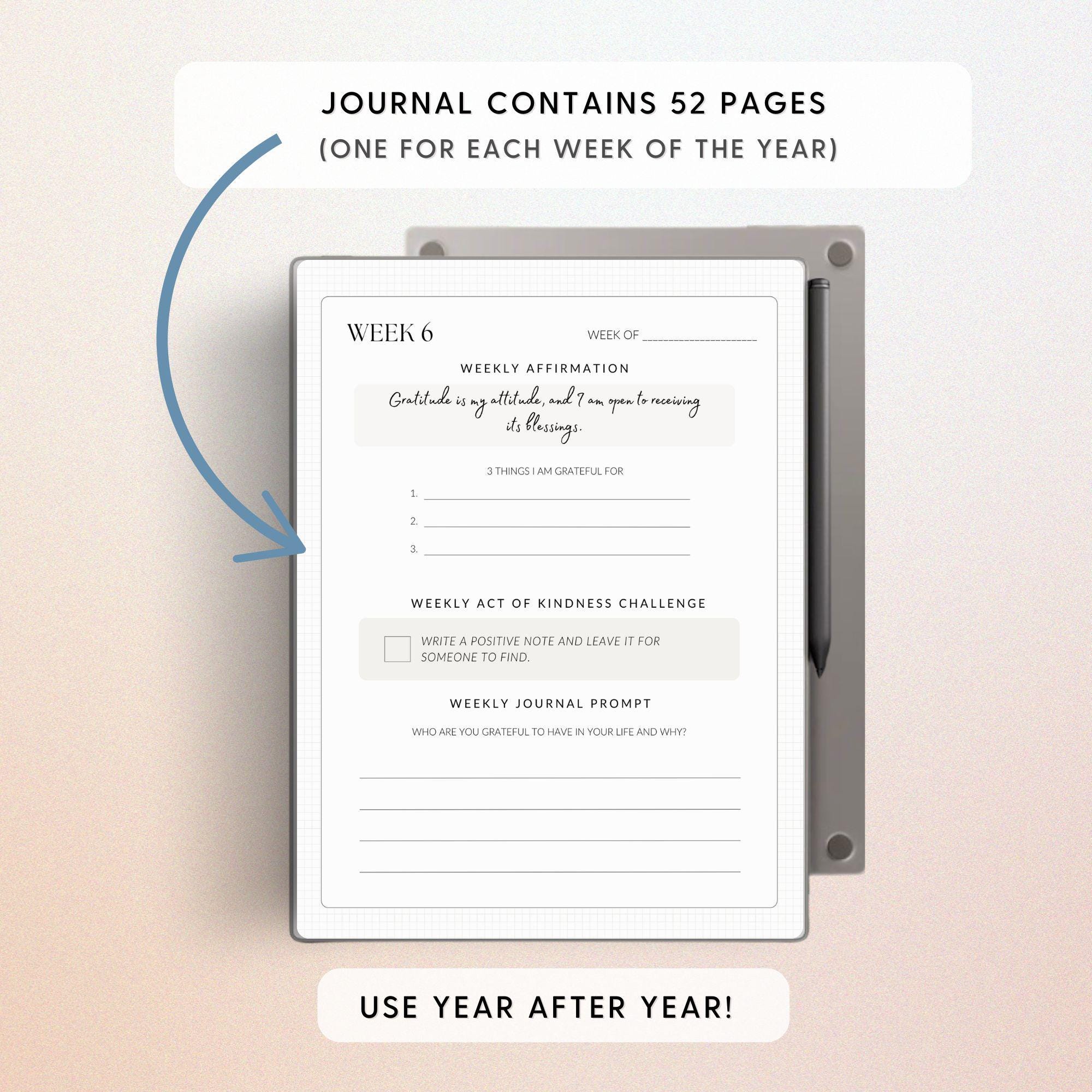 Gratitude Journal for Remarkable Paper Pro | Affirmations | Mental ...