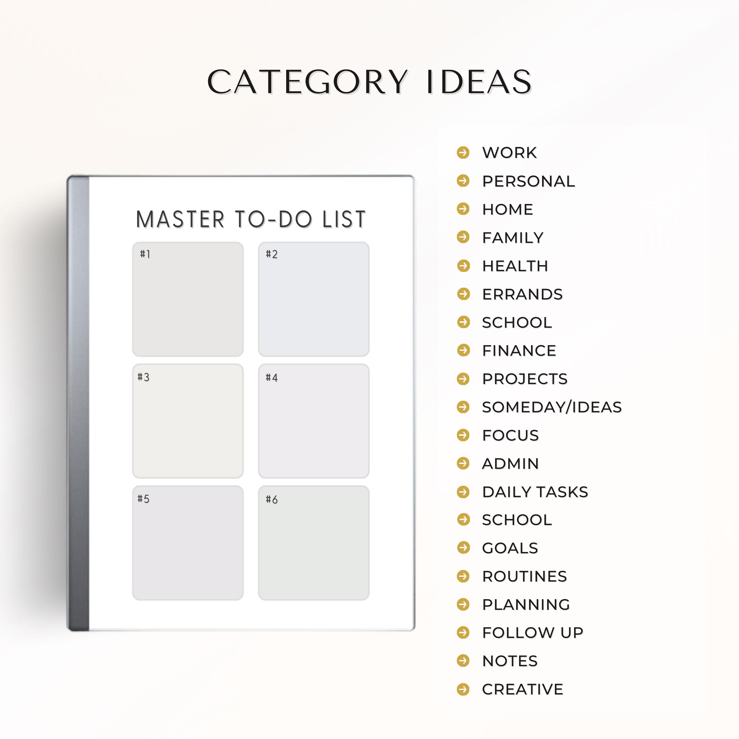 Customizable To-do List for Remarkable 2 - Etsy