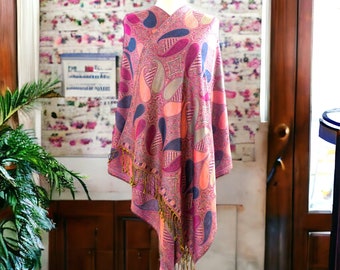 LUXE HANDGEMAAKTE KASJMIER Sjaal Wol Comfortabele sjaal Deken stal unisex Travel Wrap Meditatie Zacht cadeau voor haar moslim sjaal cadeau