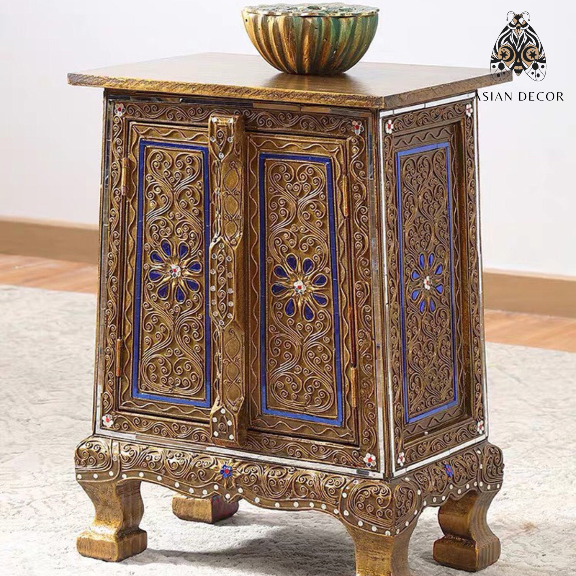 Thai Glass Mosaic Asia, Home Decor, Handcrafted, Gift, Unique