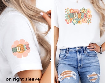 Registered Nurse shirt, Gift for registered nurse, Gift for nursing student, Floral Nurse Shirt, Gift for nurse, Cute nurse shirt, for her