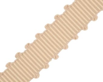 4 Yds Discontinued Samuel & Sons 1″ Warwick Picot Braid 08 Champagne Trim Border Passementerie Trimming Luxury Designer Embellishment Home