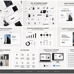 Minimal PowerPoint Presentation Template | Professional Business & Portfolio Slides | Editable PPTX