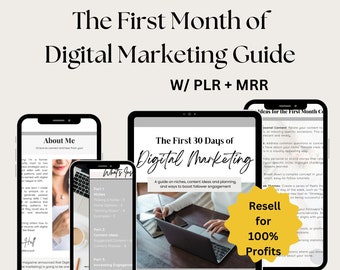 PLR MRR the First Month of Digital Marketing Ebook Master Resell Rights ...