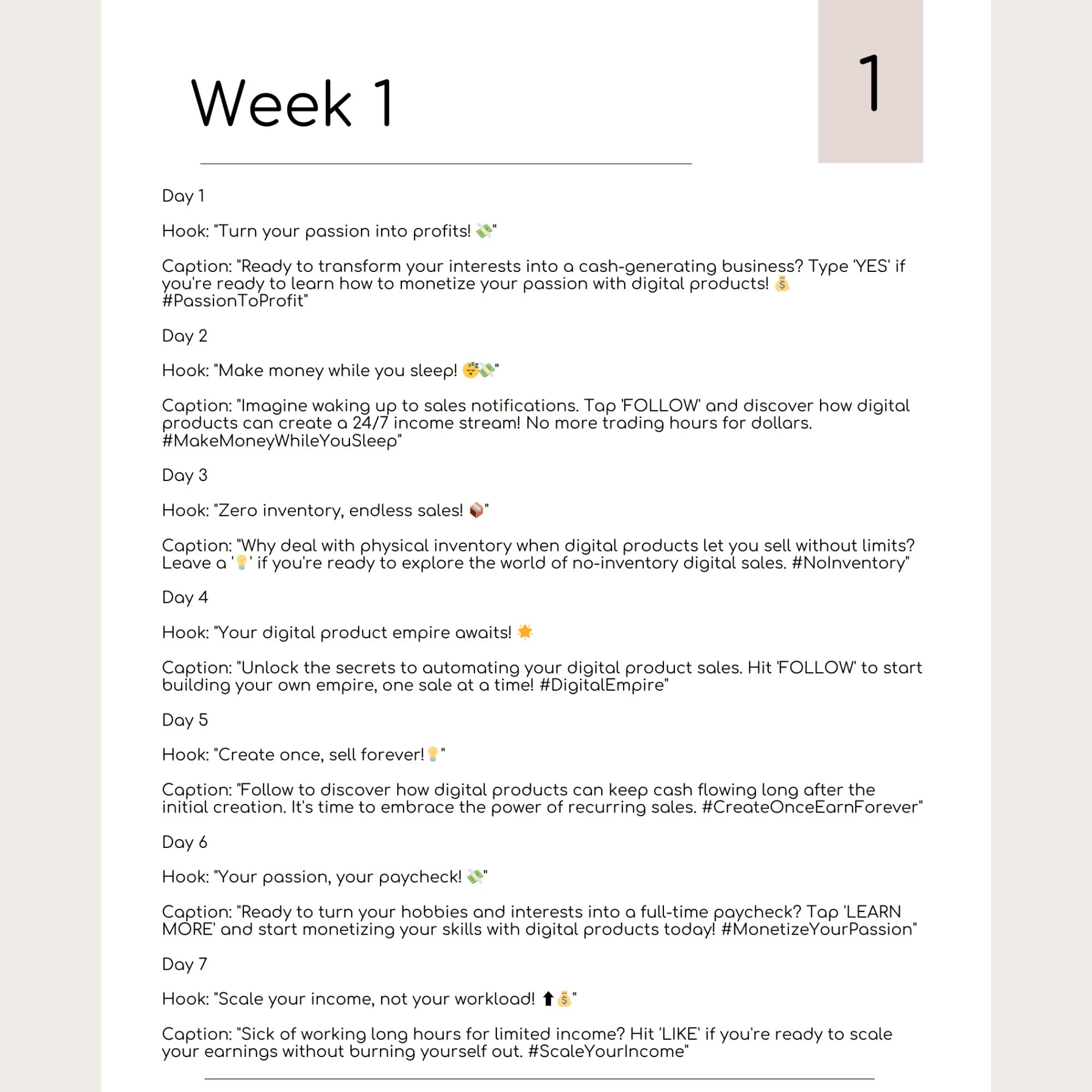 Instagram Reel Hooks and Captions, PLR, Viral Social Media Content Grow ...