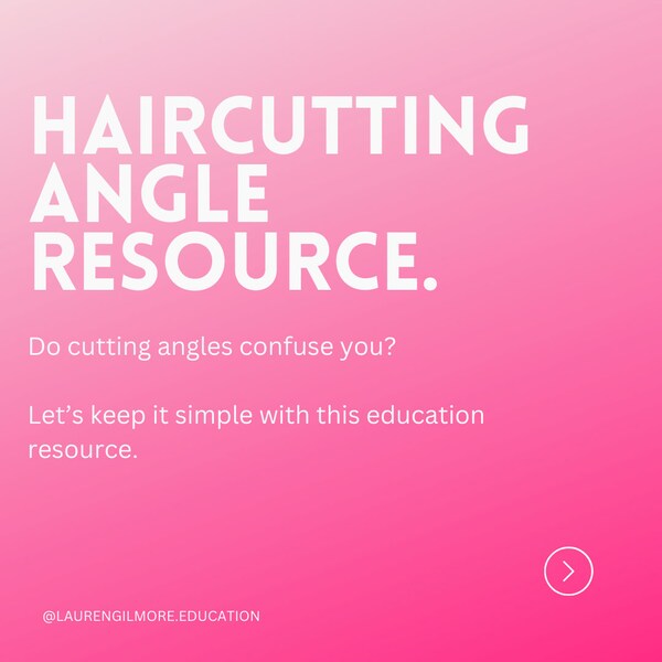 Hair cutting Resource | Education resources | Hairdressing | Hairdresser | Hair education |