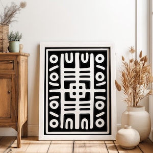 Tribal African Art Pattern Wall Art Afrocentric Prints Contemporary African Art African Home Decor Afrocentric Wall Art Black Culture Art