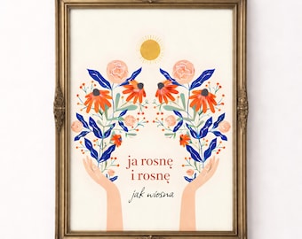 ポーランドの春のアート、ポーランドの保育園版画、ポルスキー プラカティ、ポーランドのポスター