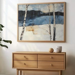 Abstrakte Baum Kunst Birke Baum Druck Minimalistische Wald Wandkunst Moderne Wohnkultur Minimalistische Schlafzimmer Kunst Moderne Baum Drucke Naturbaum Kunst