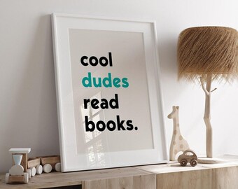 Boy Room Wall Art Books Prints For Kids Reading Corner Prints Boy Room Prints Reading WallArt Educational Art Book Lovers Art Boy Room Decor