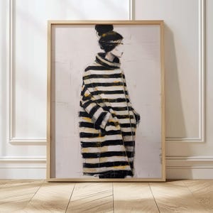 Abstract People Art Mid Century Print Modern Abstract Art Abstract Wall Art Minimalist Print Living Room Art Female Figure Wall Decor