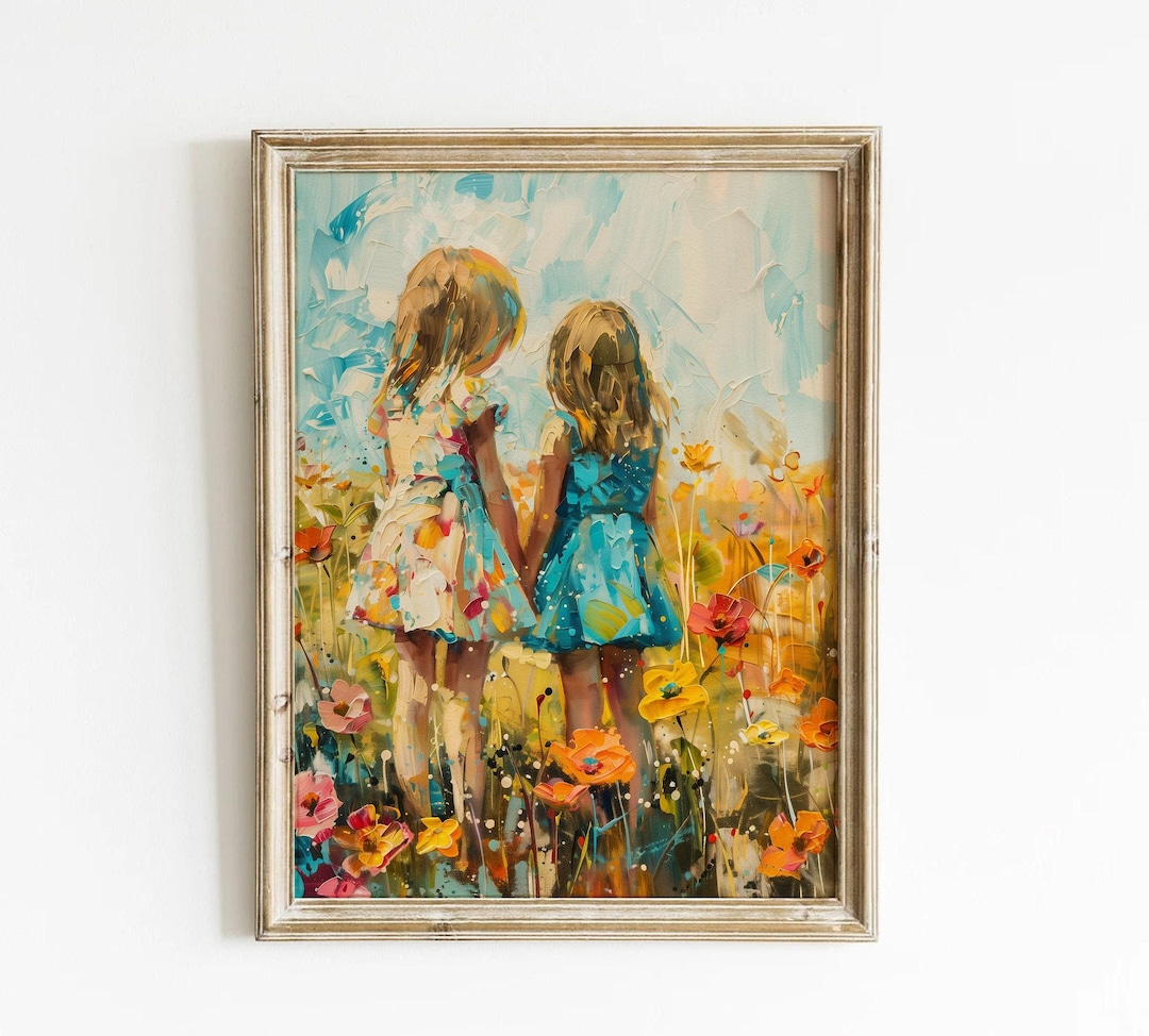 Sister Wall Art Sisters Room Decor Sister Love Art Sisterhood Print ...