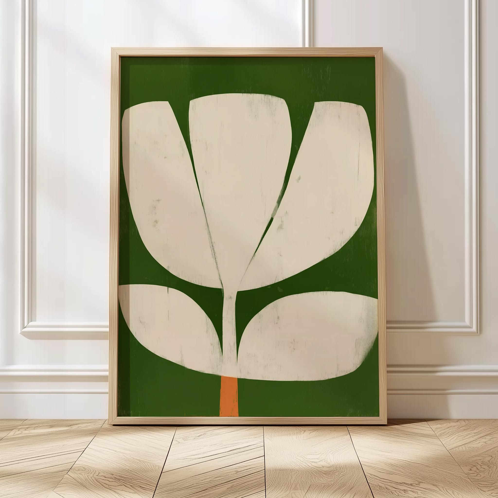 Abstract Tulip Wall Art Contemporary Botanical Print Large Flower Art ...
