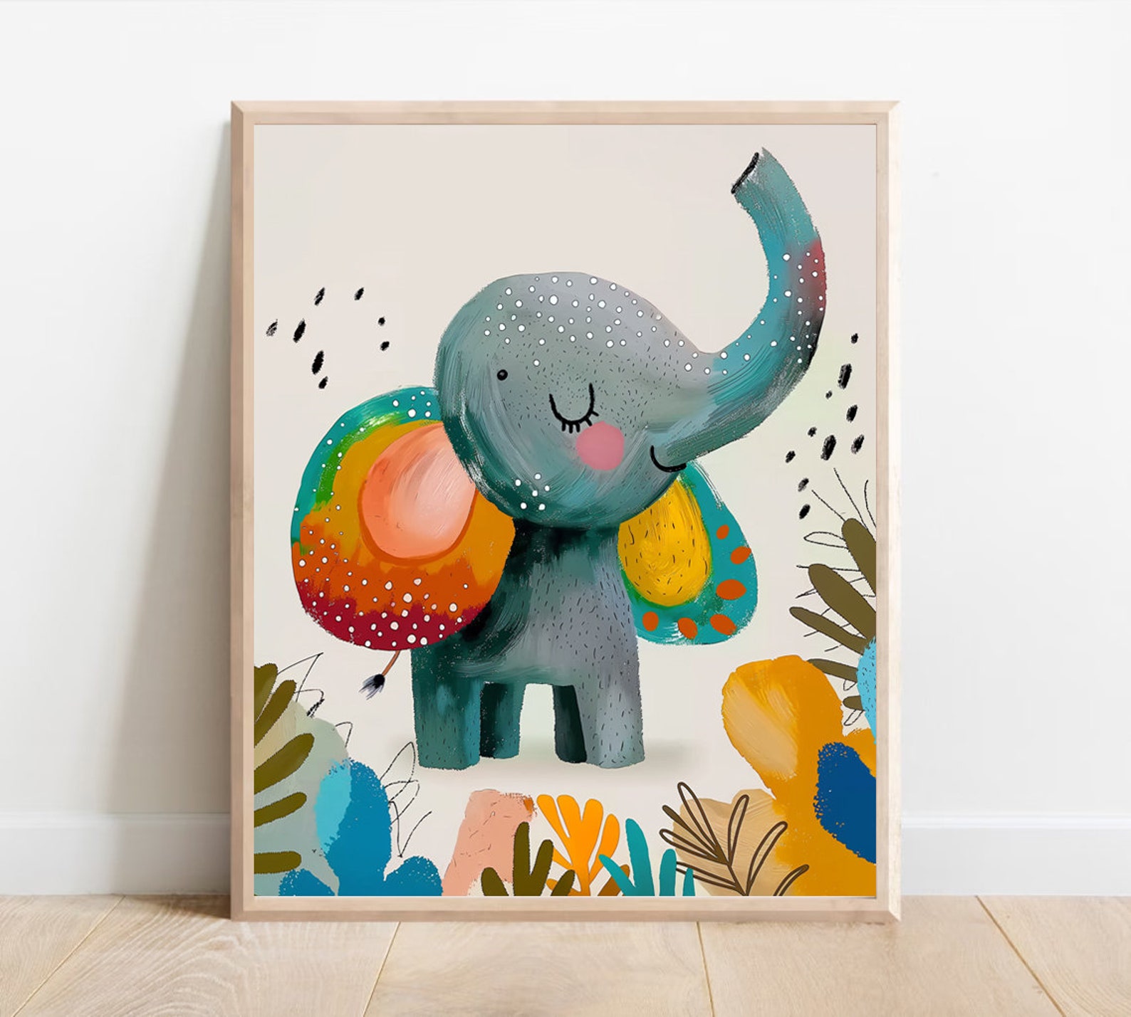 Safari Animals Nursery Prints Kids Room Safari Wall Art Jungle Nursery ...