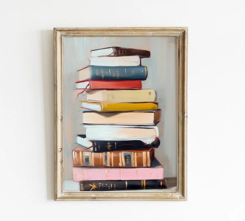 Arte mural para amantes de los libros, impresiones de lectura para habitación infantil, decoración de biblioteca, póster de lectura para niños, impresiones con cita "Solo una página más" imagen 5