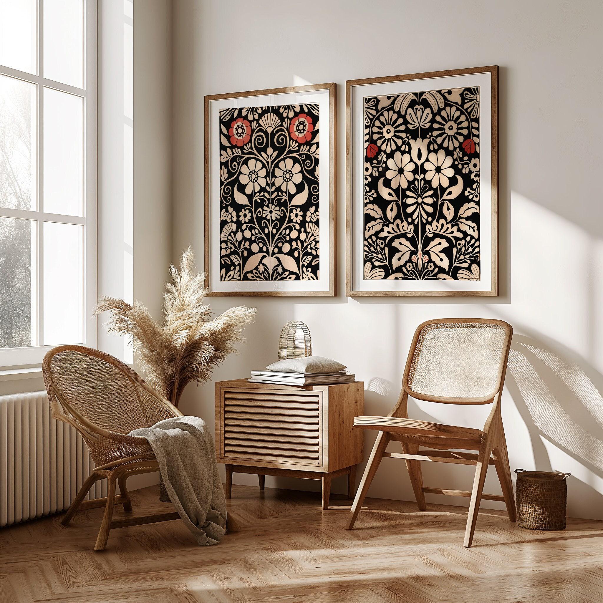 Norwegian Folk Art Floral Nordic Prints Gallery Scandinavian Art Living ...