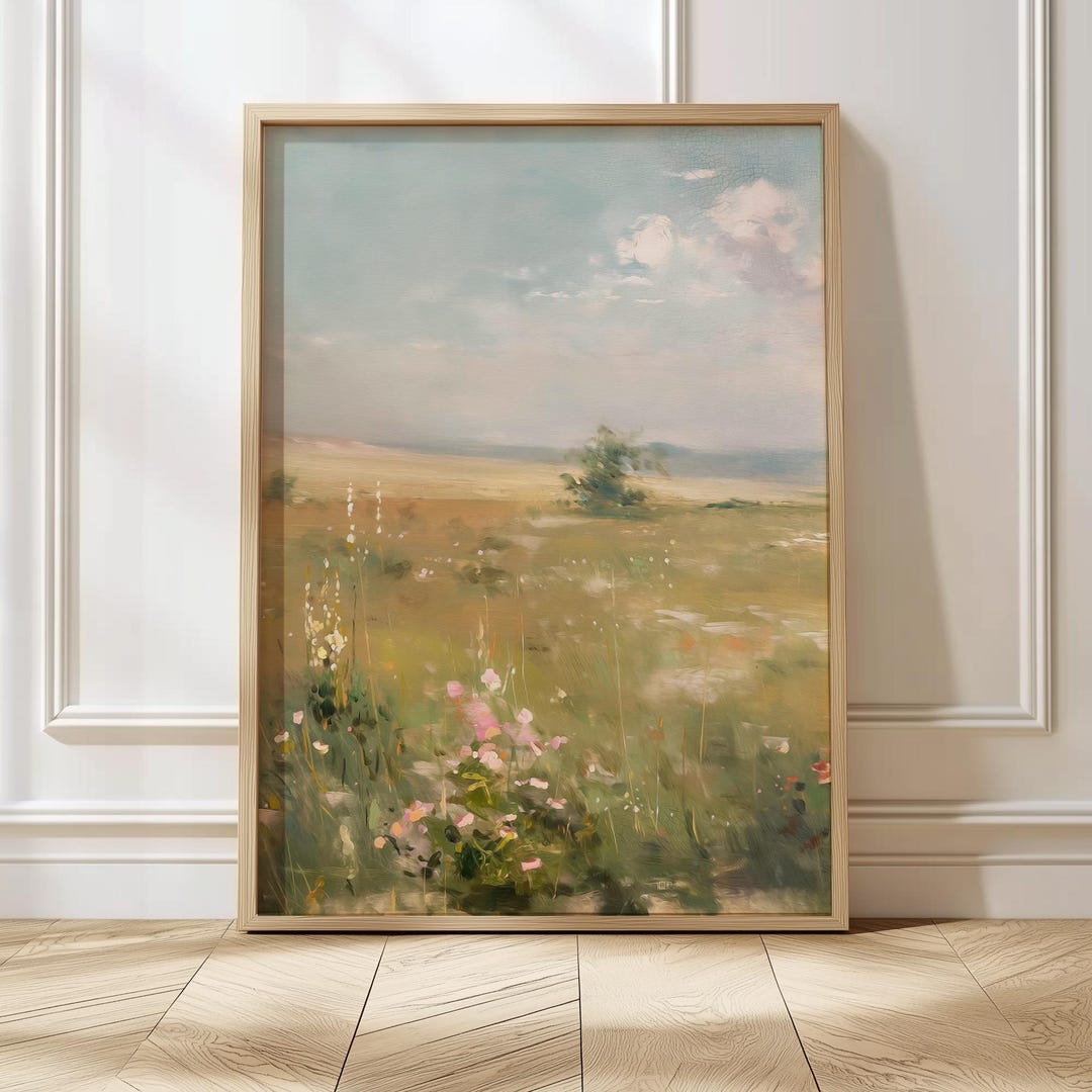 View of Greenery Wall Art Wildflower Wall Decor Botanical Wall Hanging Floral ...