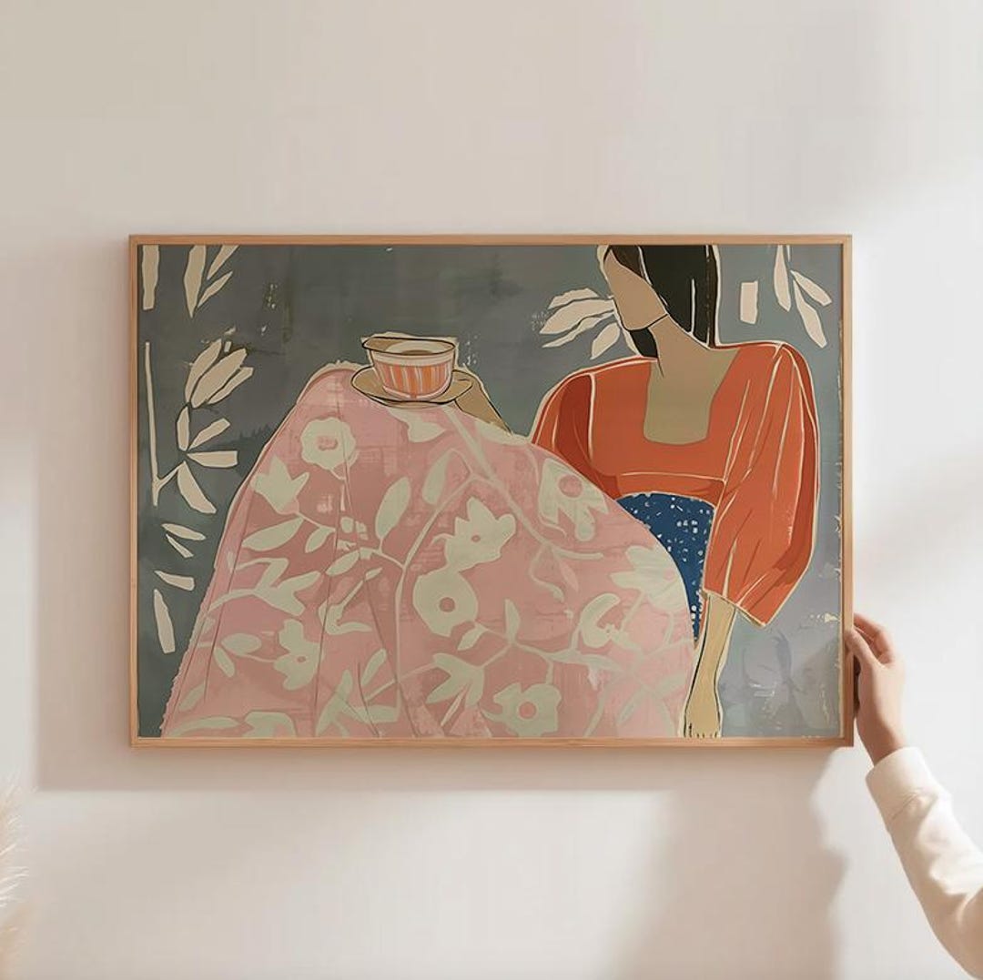 Modern Kitchen Art Abstract People Print Tea Time Painting Matisse Woman Art Modern Wall Hanging Contemporary Wall Art Minimalist Tea Art - Etsy Japan