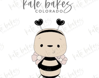 Bee with Flowers No.1 Cookie Cutter