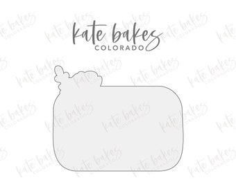 Floral Plaque Cookie Cutter