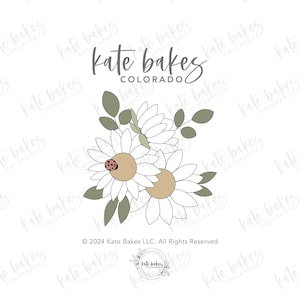 3 Daisies Cookie Cutter