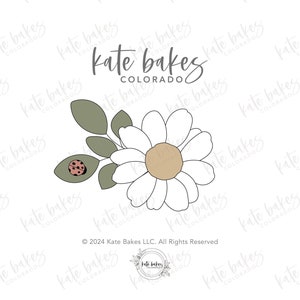 Daisy with Greenery Cookie Cutter