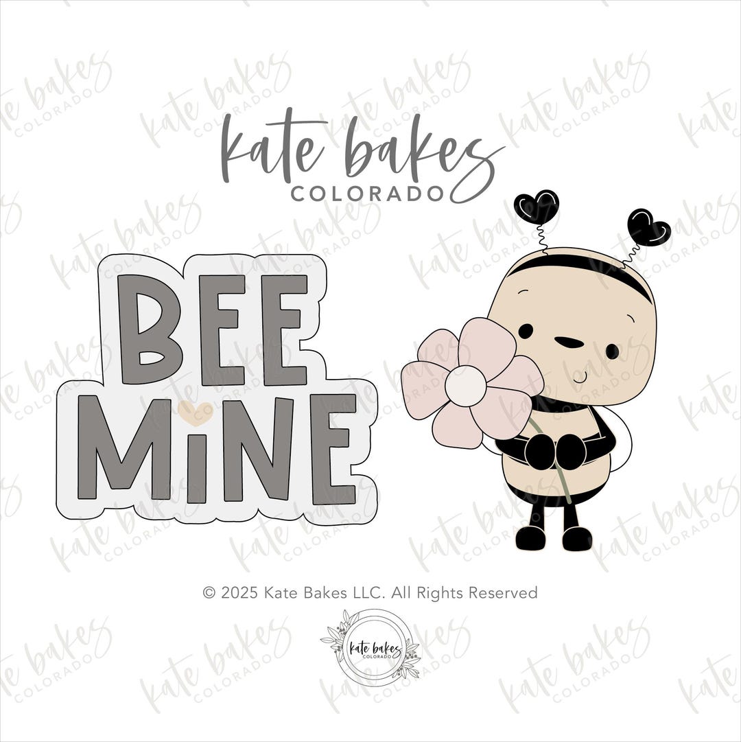 Bee Mine Duo No.2 Cookie Cutter - Etsy