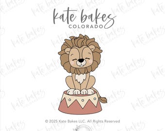 Lion on Stand Cookie Cutter