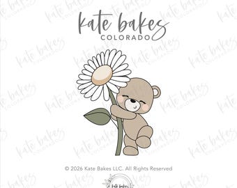 Bear with Daisy Cookie Cutter