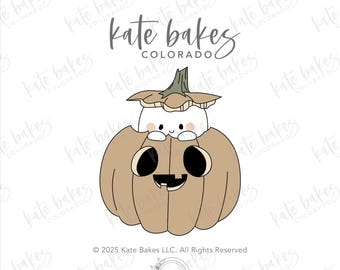 Ghost No.2 in Pumpkin Cookie Cutter