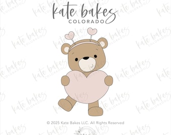 Bear with Heart Cookie Cutter