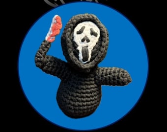 Ghostface schema all'uncinetto / PDF da scaricare / Personaggio del film horror / Halloween