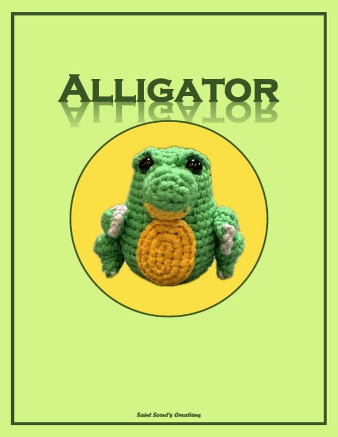 30 Alligator Crochet Patterns for Handmade Gifts, Nursery Decor, and Playful Amigurumi 23 Intermediate Alligator Crochet Pattern